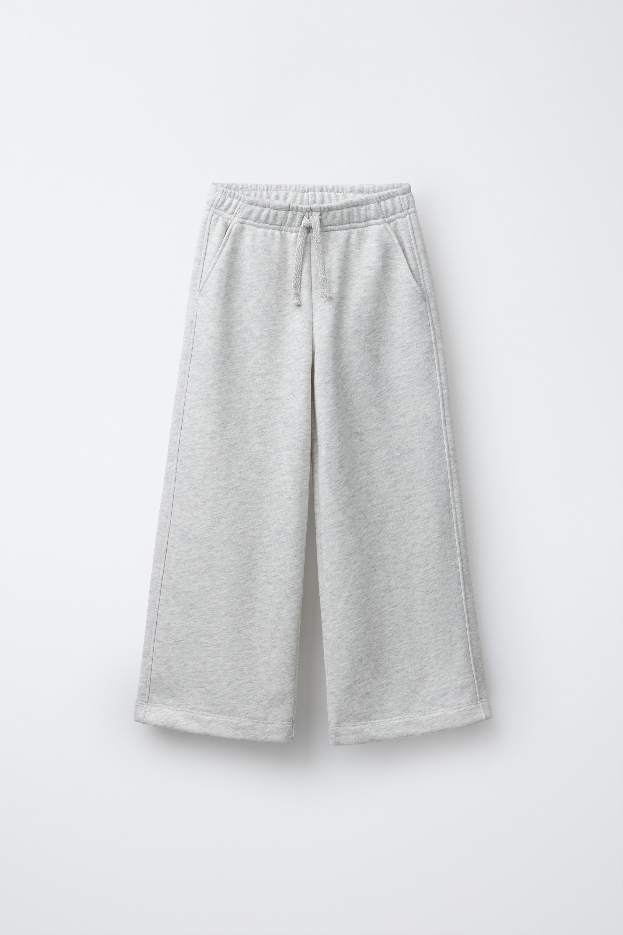 PANTALON EN MOLLETON À JAMBES LARGES ÉTOILES